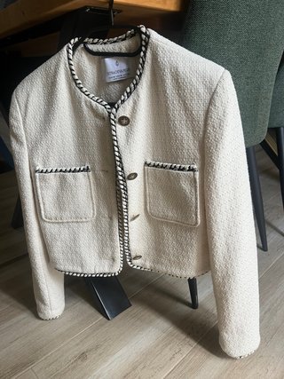 Chaqueta Stradivarius Beige Talla S