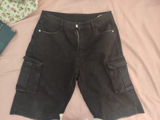 Bermudas Cargo Negras