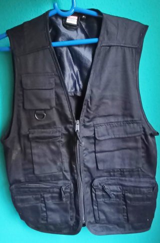 Chaleco Multibolsillos Negro Talla XL