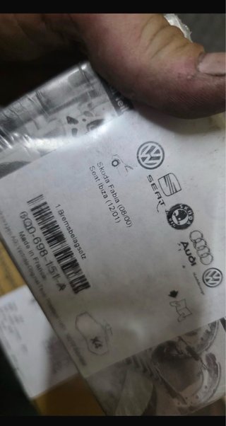 Pastillas de Freno Delanteras Seat Ibiza/Fabia