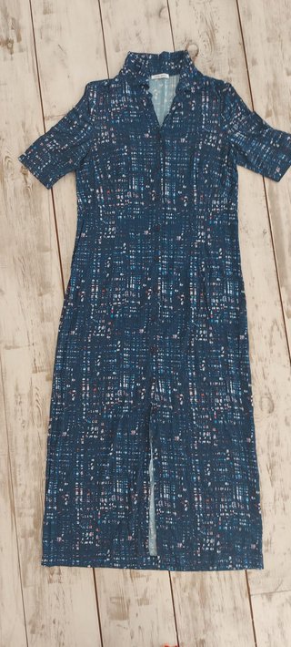 Vestido Largo Camisero Lebor Gabala Azul