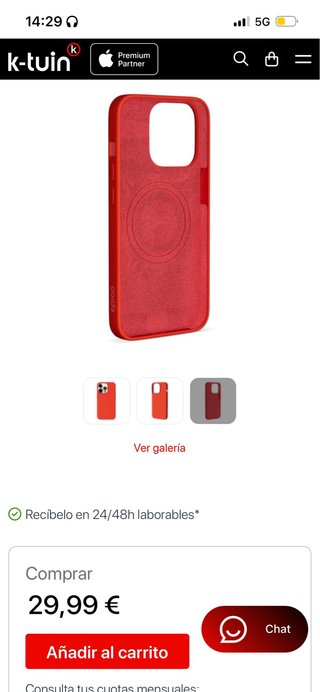 Custodia in silicone MagSafe per iPhone 14 Pro Rosso