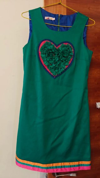 Vestido Salero Verde Talla 40