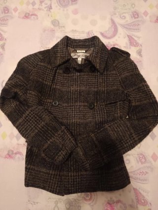 Cazadora Mango Estampado Cuadros Talla M