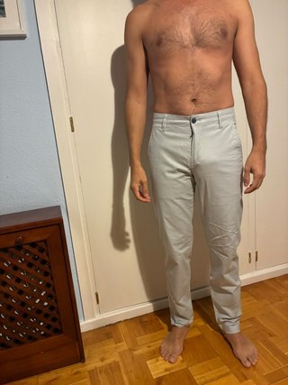 Pantalón hombre chino Dockers gris claro