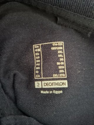 Polo Azul Decathlon Talla XXL
