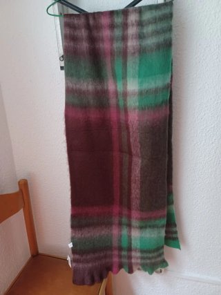 Bufanda de cuadros multicolor