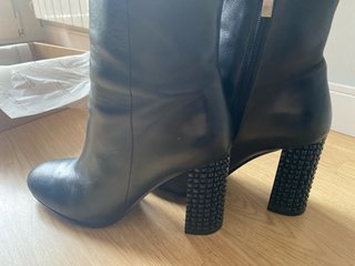 Botines de cuero negro 39 Weekend
