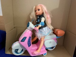 Muñeca Nancy con Moto, armario y tocador