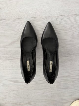 Zapatos de tacón negro Massimo Dutti