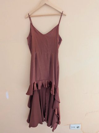 Vestido de fiesta cobre talla 40