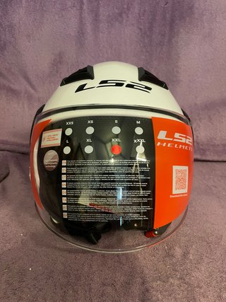 Casco Moto Blanco LS2 Nuevo