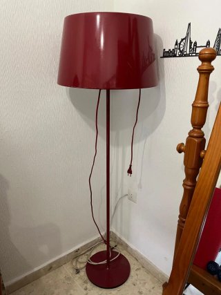 Lámpara de pie burdeos 150 cm