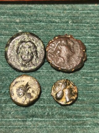 Lote de 4 Monedas Griegas