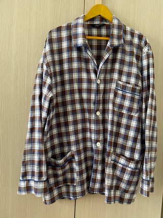 Camisa de pijama de cuadros