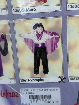 Disfraz de Vampiro Morado Adulto