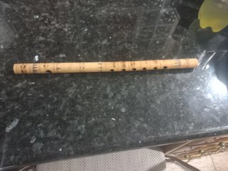 Flauta de Bambú con Decoraciones