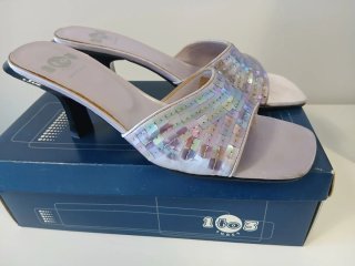 Sandalias de fiesta lila 1 to 3 shoes, talla 39
