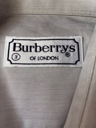 Camisa Vintage Burberrys Gris Claro M-L