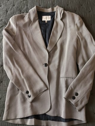 Americana Mango Gris Talla M
