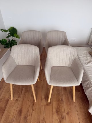 Set de 4 sillas de comedor