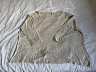Jersey Oversize de Benetton – Beige / Arena