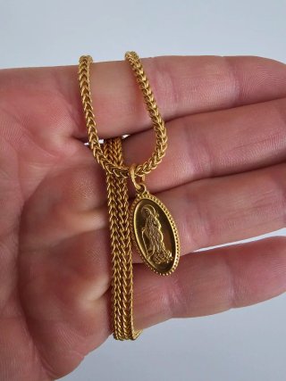 ⚜️Cadena Oro con Colgante 23k⚜️