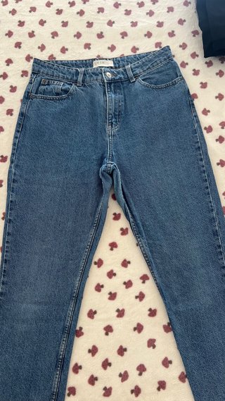 Vaqueros Anchos Azules