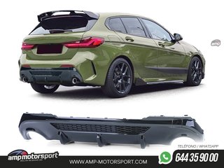 DIFUSOR TRASERO BMW SERIE 1 F40 2019-- NEGRO BRILLO