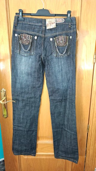 Pantalón Vaquero S'EBO con Bordados