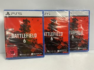 LOTE DE 3 VIDEOJUEGOS SELLADOS BATTLEFIELD 6 PS5