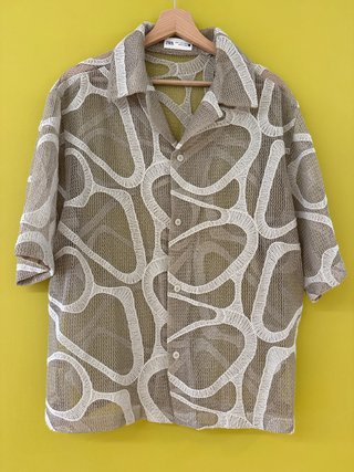 Camisa de punto Zara beige Talla S
