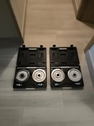 Set de 2 maletines con Mancuernas Ajustables..