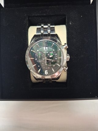 Reloj Jaguar Plateado y Verde