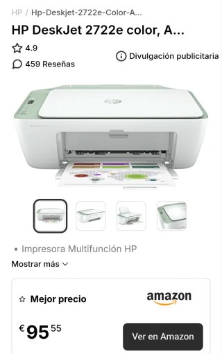 Impresora Multifunción HP DeskJet 2722e