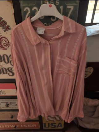 Camicia donna Janina rosa a righe