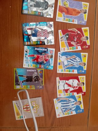Lote de 9 Cromos Panini Liga Este