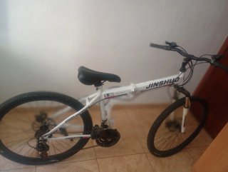 Bicicleta Plegable JINSHUO Blanca