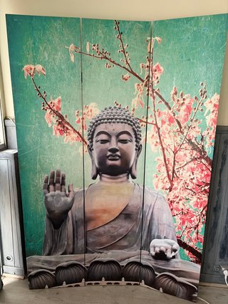 Biombo Separador con Imagen de Buda