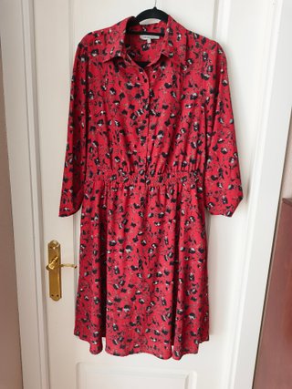 Vestido Camisero Midi Estampado Trussardi