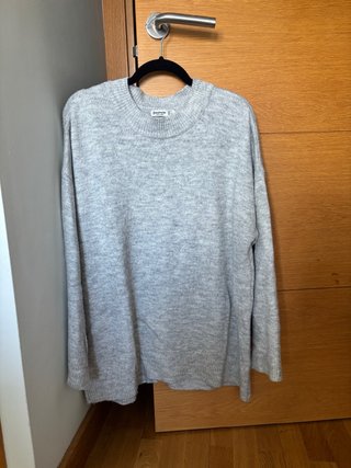 Jersey Largo Gris Stradivarius