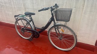 Bicicleta de paseo Toplife negra
