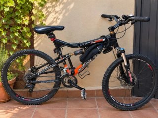Bicicleta de Montaña Raleigh Negra y Naranja