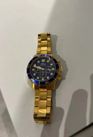 Reloj Lotus Hombre Dorado y Azul