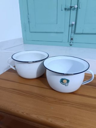 2 Orinales Antiguos de Esmalte
