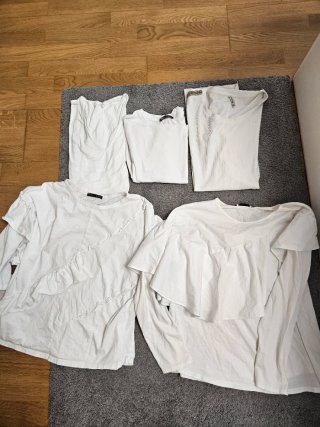 Pack de 5 Camisetas Blancas.
