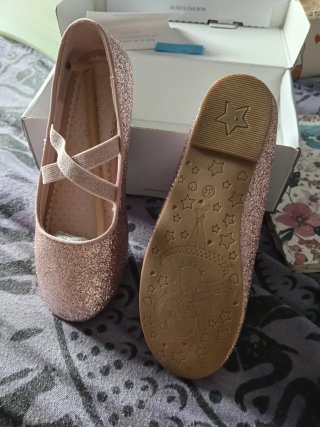 Bailarinas Dream Pairs Rosa con Purpurina