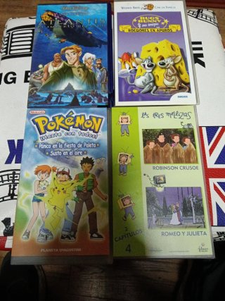 Lote 4 Film VHS per Bambini