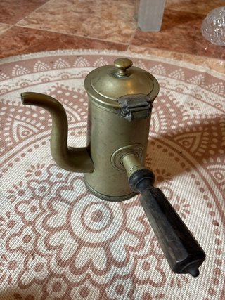 Lechera antigua de metal Francesa
