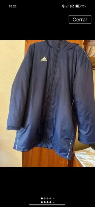 Chaqueta Adidas tres Cuartos Talla L Acolchada